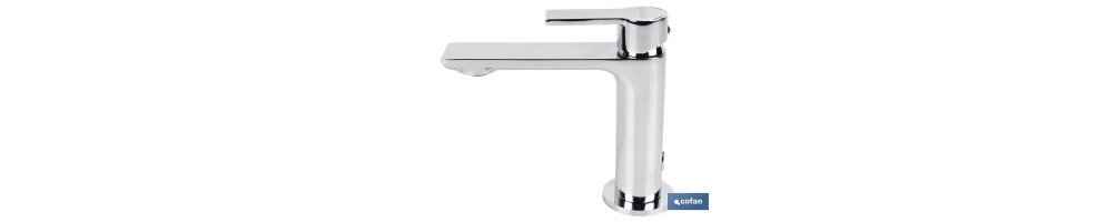 Grifo para Lavabo Monomando | Medida 25 mm | Modelo Matheson | Fabricado en Latón con un Acabado en Cromado