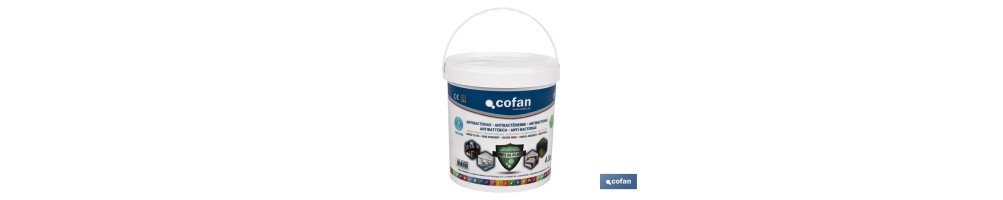 Pintura Plástica Antibacteriana con Iones de Plata | Bote de 4 o 12 litros | Color Blanco