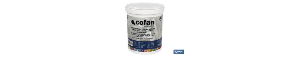 Pintura Acrílica para Baño y Cocina | Bote de 750 ml | Color Blanco
