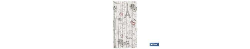 Cortina de Baño Impermeable con Estampado para Ducha | Diferentes tamaños | Incluye anillas