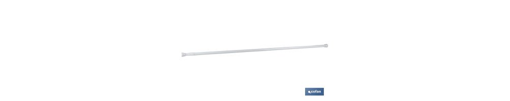 Barra Extensible para Cortina de Baño | Sujeción a Presión | Medidas Diferentes