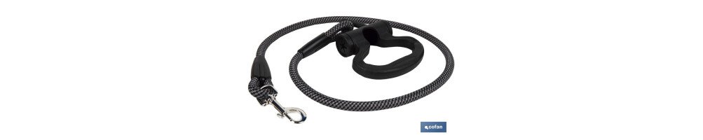 Correa con Dispensador de bolsas | Accesorios para Perros | Color Negro