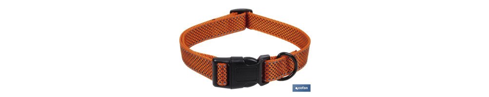 Collar Reflectante para Perros | Color Naranja | Diferentes Medidas