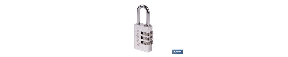 Candado de combinación con 3 dígitos | Seguridad para uso diario