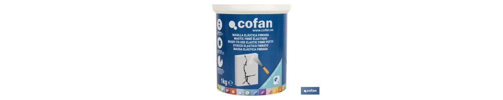 Masilla elástica fibrada | Para uso exterior | Formatos de 1 y 5 kg