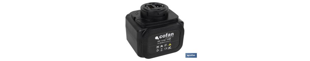 Batería Recargable para Tijeras de Podar | Potencia: 25 V 2.0 Ah