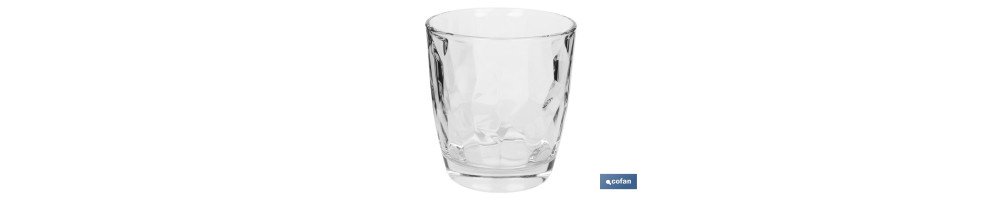 Pack de 6 vasos de agua Modelo Jade | Disponibles en diferentes capacidades | Varios colores