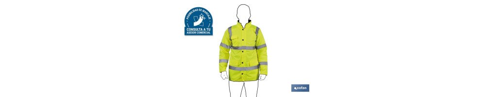 Parka de Alta Visibilidad | Tallas desde la S hasta la XXXL | Color Amarillo