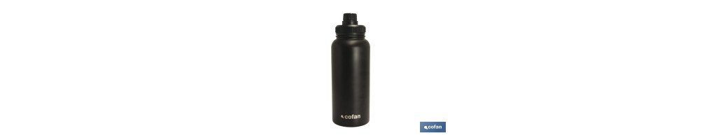 Botella Extreme Deportiva | Color Negro | Capacidad: 550 ml o 950 ml