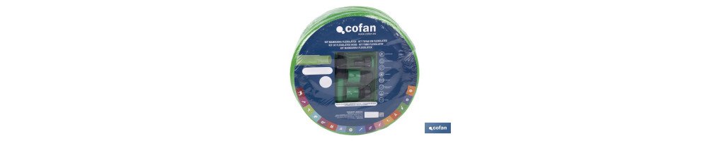 Kit de Manguera Flexolátex Translúcida | Diferentes Medidas y Diámetros | Con Accesorios