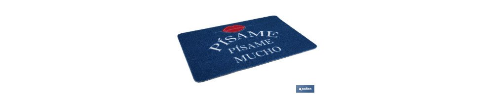 Felpudo entrada casa Písame | Adecuado para interior y exterior | Material resistente | Base antideslizante | Medidas: 40 x 60