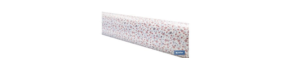 Hule con diseño moderno de flores | Materiales: PVC y polipropileno | Fácil de limpiar | Disponible en diferentes medidas