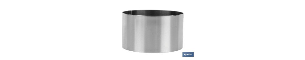 Moldes Redondos de Acero Inoxidable para Emplatado | Dos tamaños