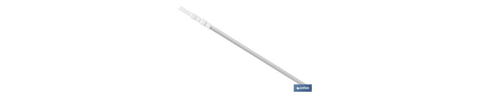Pértiga Extensible de 100-300 cm para accesorios de limpieza de piscinas
