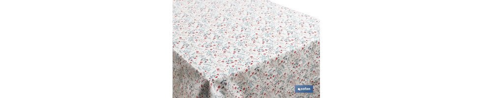 Rollo de hule con diseño primaveral | Protección y estilo para la mesa