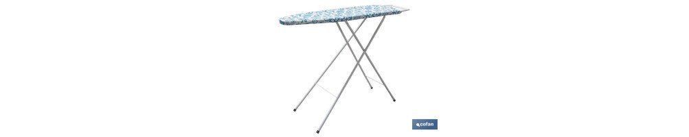 Tabla de planchar | 3 posiciones regulables | Compacta y ajustable | Patas antideslizantes | Medidas: 110 x 32 cm