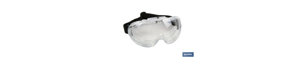 Gafas de Protección contra Proyecciones | Confortables y Ligeras | Ajuste con Goma | Protección UV | 12 Unidades
