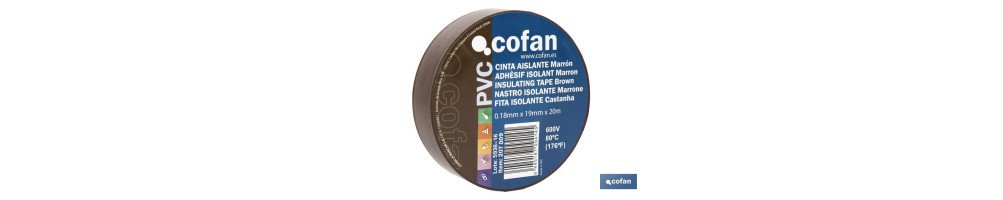 Cinta Aislante 180 Micras | Color marrón | Resistente al voltaje, al calor y a diferentes ácidos y alcalinos